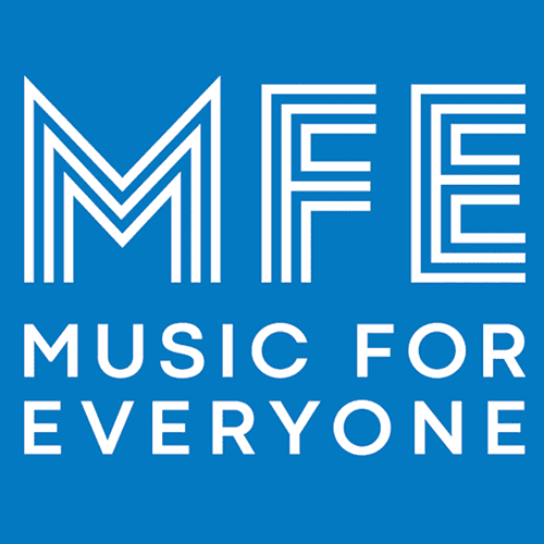 Community Involvement - Music for Everyone Logo Blue